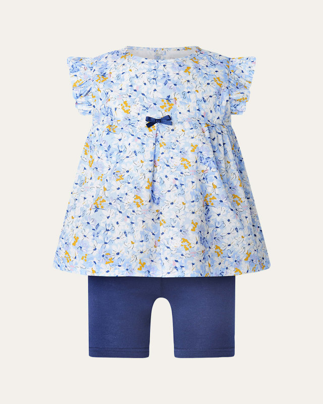 Girl's Daisy Top & Shorts Set, Size 2-